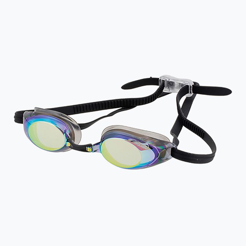 Swimming goggles aquaFeel Glide Mirrored black/gold