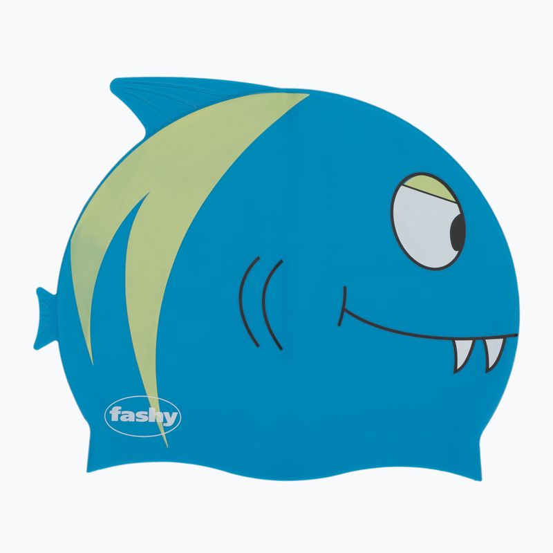 Fashy 3048 Printed blue/light blue children's swimming cap
