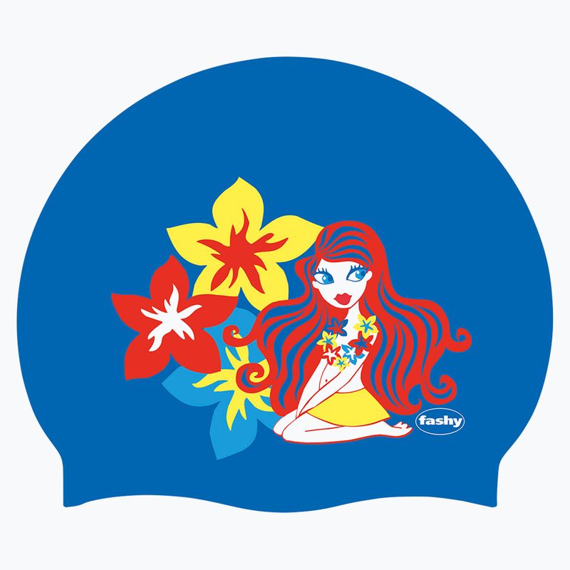 Fashy children's swimming cap 3047 Printed blue 2