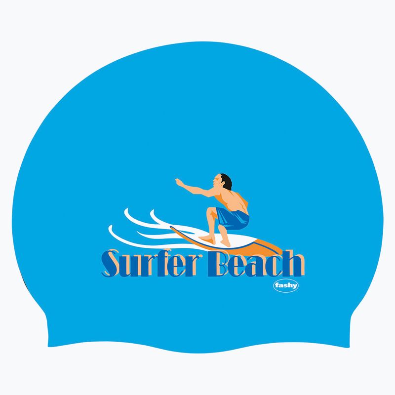Fashy children's swimming cap 3047 Printed sky blue 2