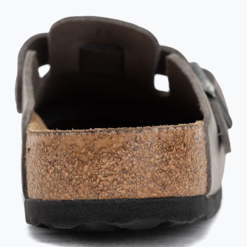 Slides BIRKENSTOCK Boston Soft Footbed Oiled Leather Regular iron 6