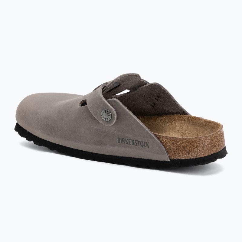 Slides BIRKENSTOCK Boston Soft Footbed Oiled Leather Narrow iron 3
