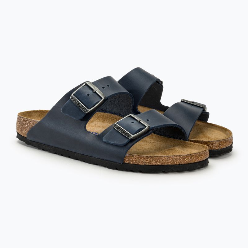 BIRKENSTOCK Arizona SFB LEOI Narrow blue slides 4