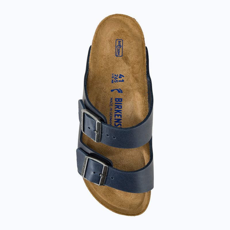 BIRKENSTOCK Arizona SFB LEOI Narrow blue slides 6