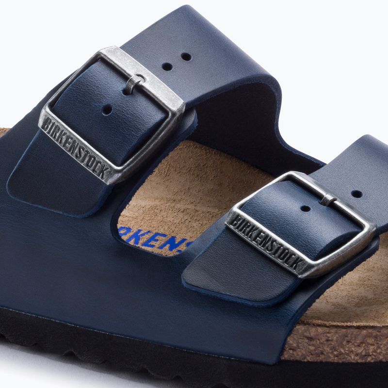 BIRKENSTOCK Arizona SFB LEOI Narrow blue slides 10