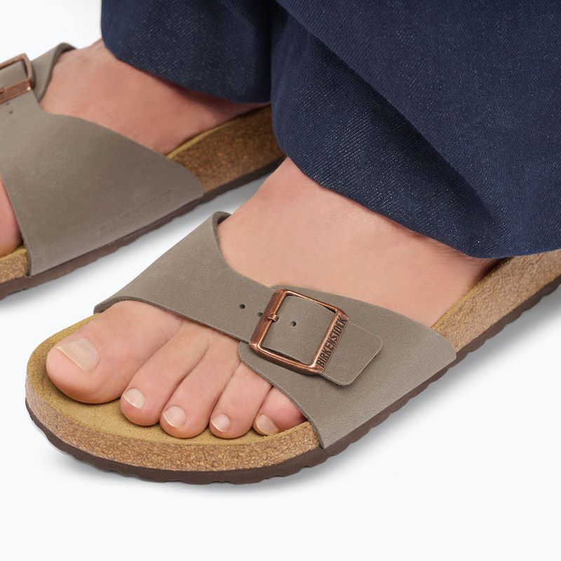 Women's sandals BIRKENSTOCK Madrid Birkibuc Regular stone 10