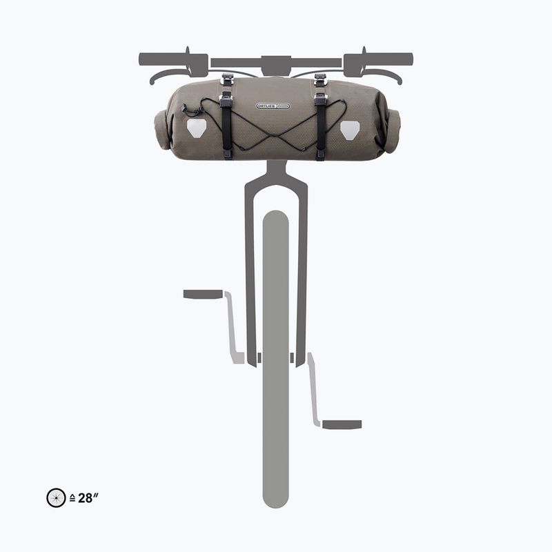 Handlebar bag ORTLIEB Handlebar-Pack Flex 15 l dark sand 7