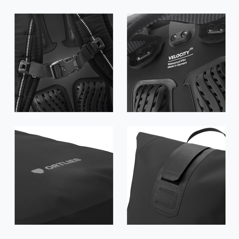 Backpack Ortlieb Velocity Tidura Strong 23L black 9