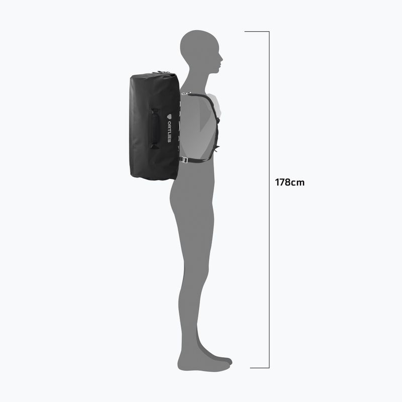 Travel bag Ortlieb Duffle Zip Tidura Strong 60L black 11
