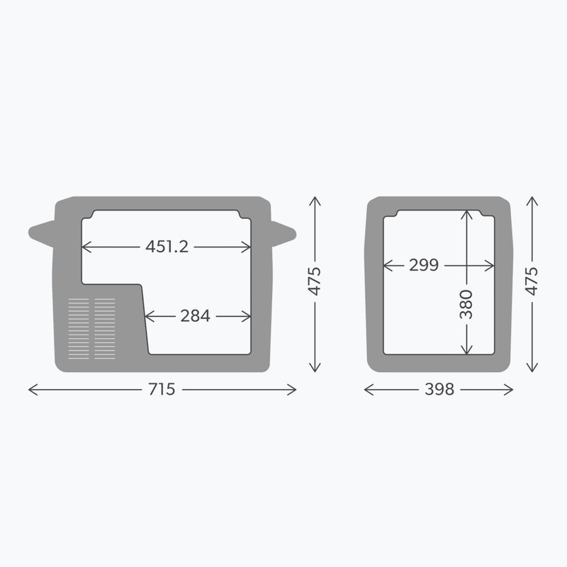 Tourist cooler Dometic CFF45 AC/DC EU Version 44 l black / grey 8