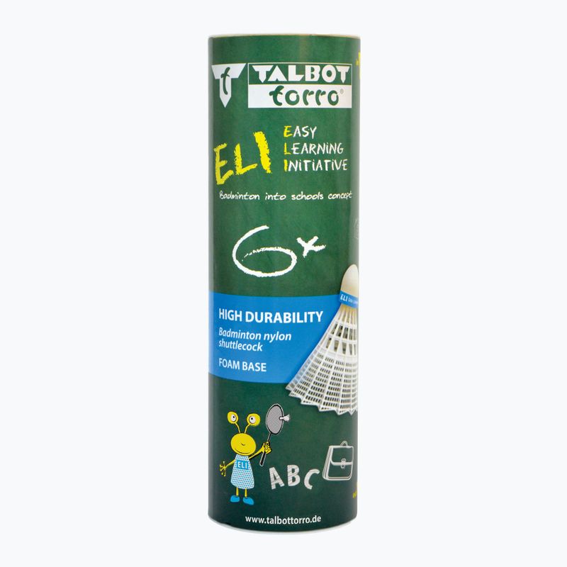 Talbot-Torro Eli badminton darts 6 pcs white. 5