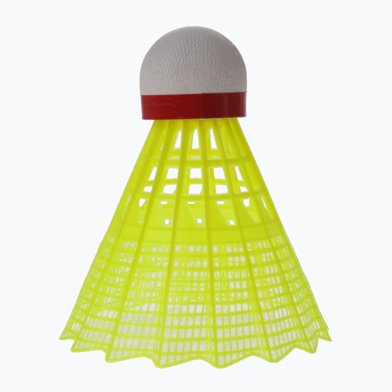 Talbot-Torro Tech 450 badminton shuttlecocks, Premium Nylon 6 pcs yellow 469083 2