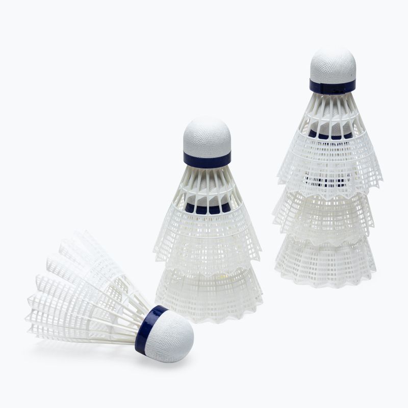 Talbot-Torro Tech 350 badminton shuttlecocks, Nylon 6 pcs white 479102 2