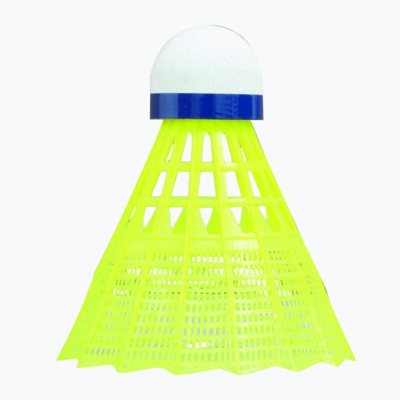 Talbot-Torro Tech 450 badminton shuttlecocks, Premium Nylon 6 pcs yellow 469183 2