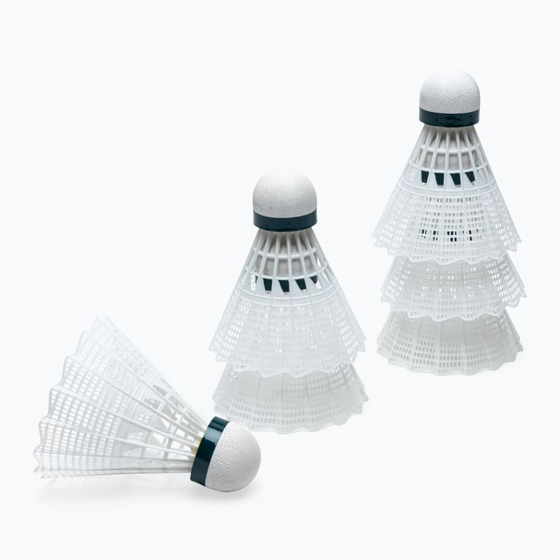 Talbot-Torro Tech 450 badminton shuttlecocks, Premium Nylon 6 pcs white 469282 2