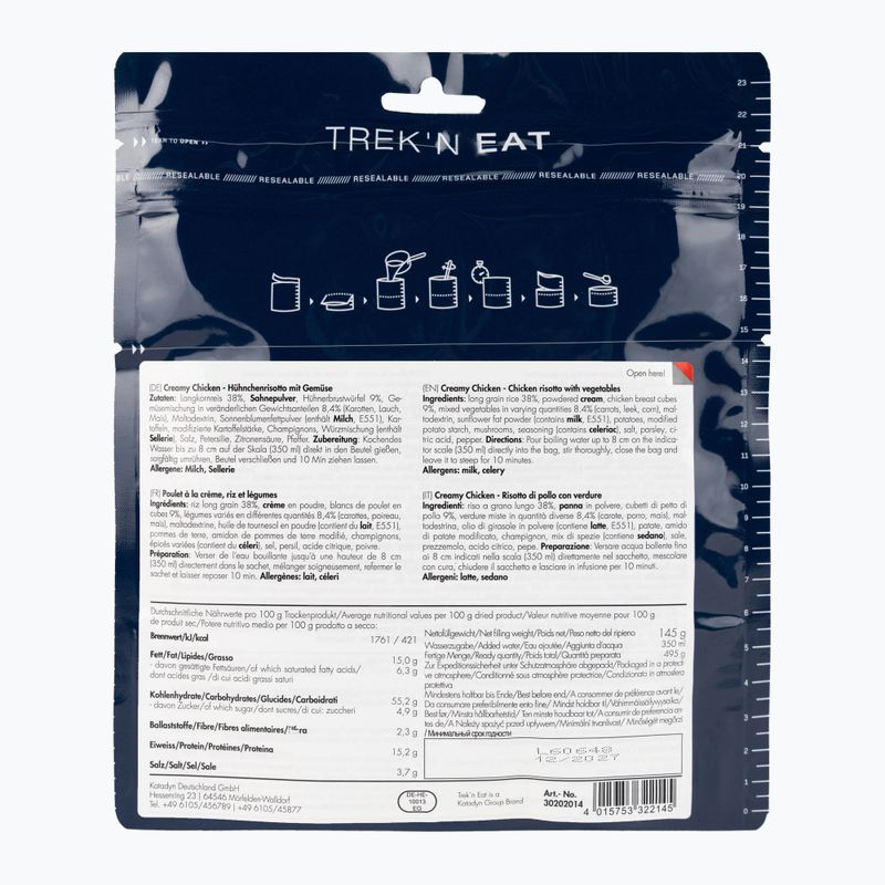Freeze-dried food Trek'n Eat Chicken in cream sauce 30202014 2