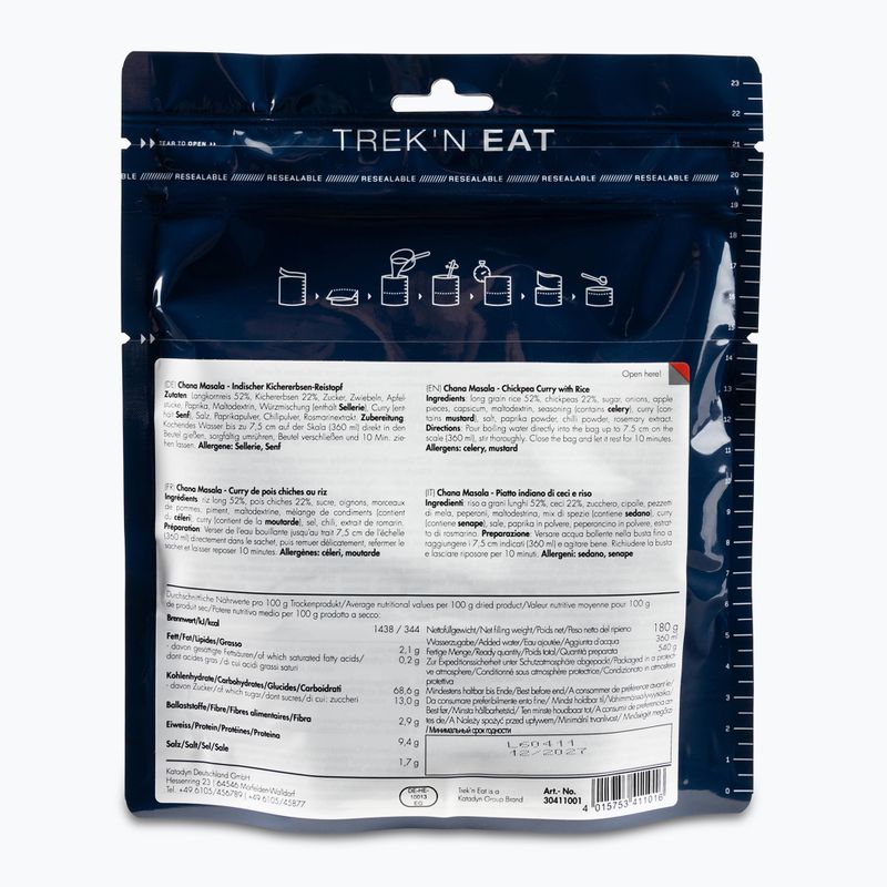 Trek'n Eat Chana Masala freeze-dried food 30411001 2