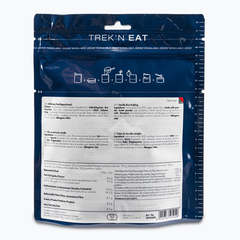 Freeze-dried food Trek'n Eat Vanilla rice legumina 30505002 2