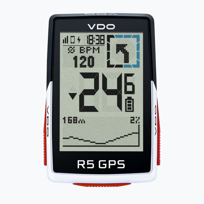 VDO R5 GPS Full Sensor Set bicycle counter black and white 64052