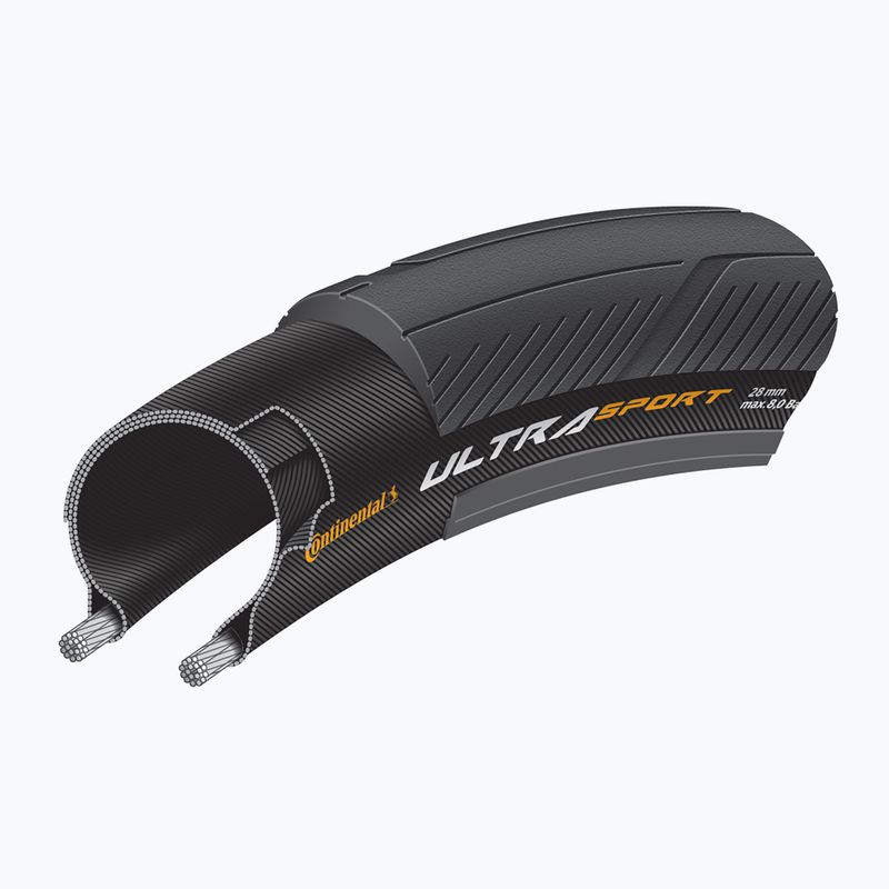 Bicycle tyre Continental Ultra Sport III 700 x 28C black 5