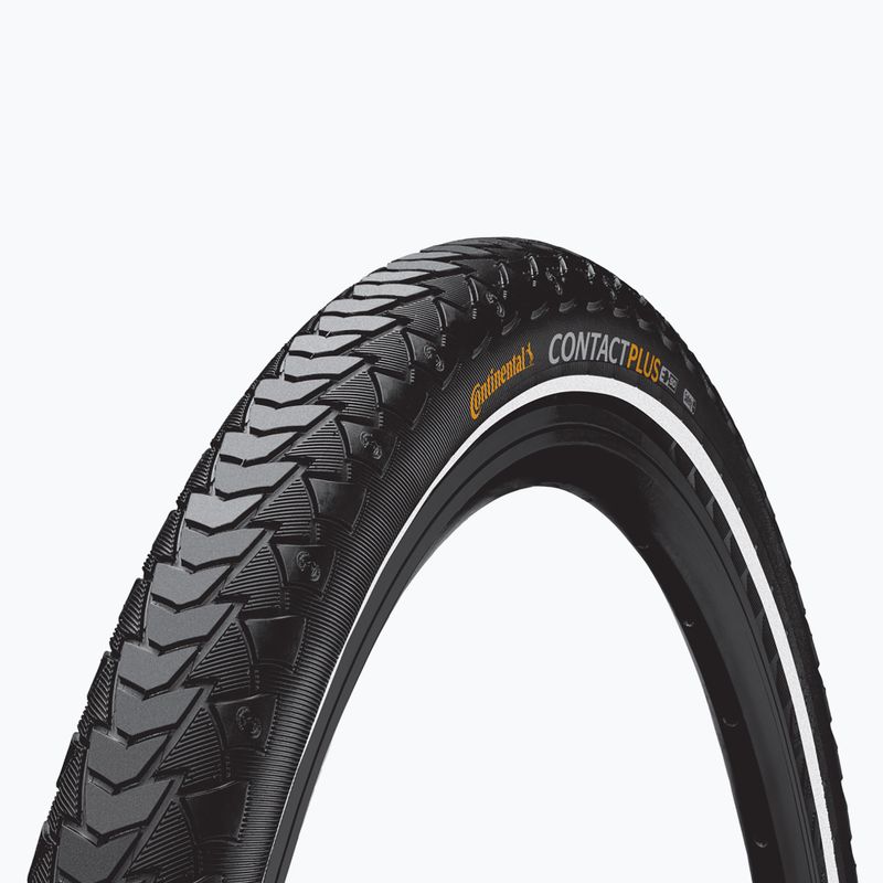 Continental Contact Plus bicycle tyre black/reflex