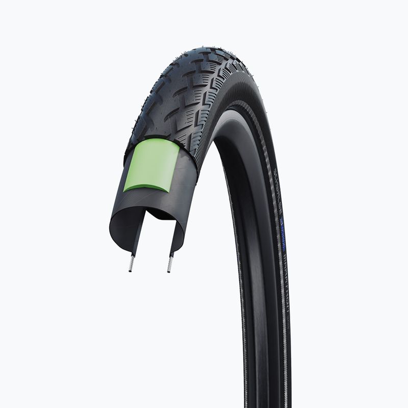 SCHWALBE Marathon Green Guard Addix wire black reflex bicycle tyre 3