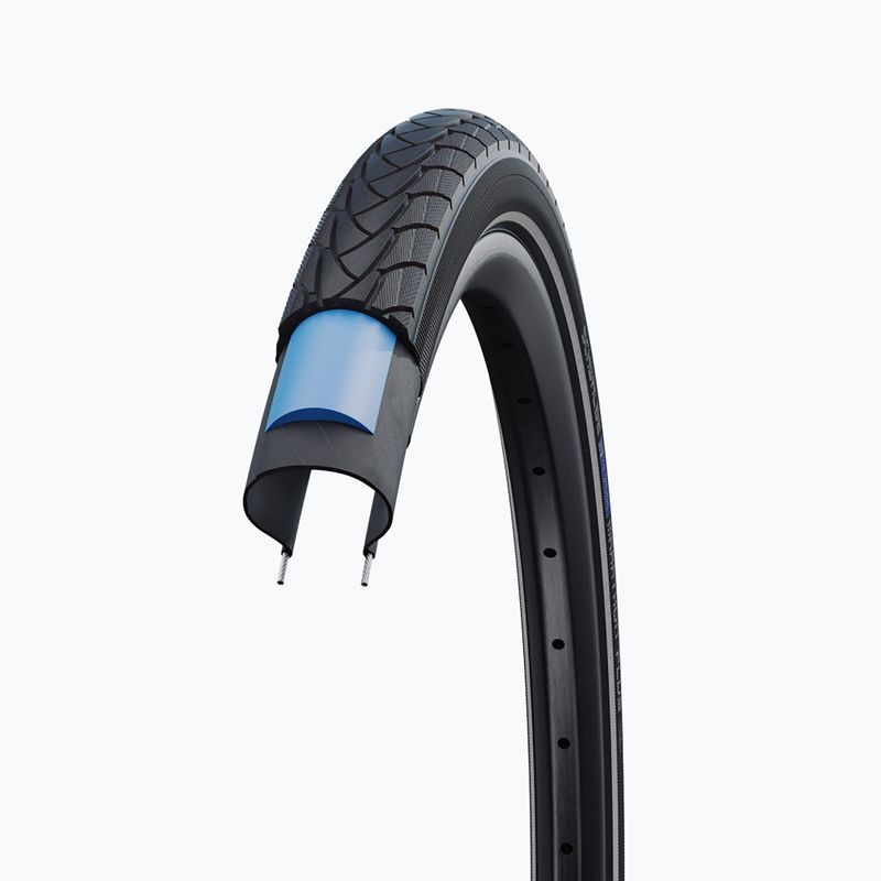 SCHWALBE Marathon Plus Smart Guard Addix wire black reflex bicycle tyre 5