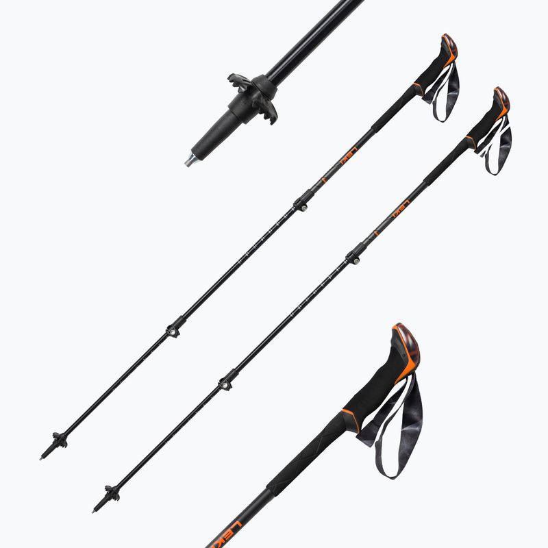 LEKI Makalu Lite trekking poles black-orange 65221082 5