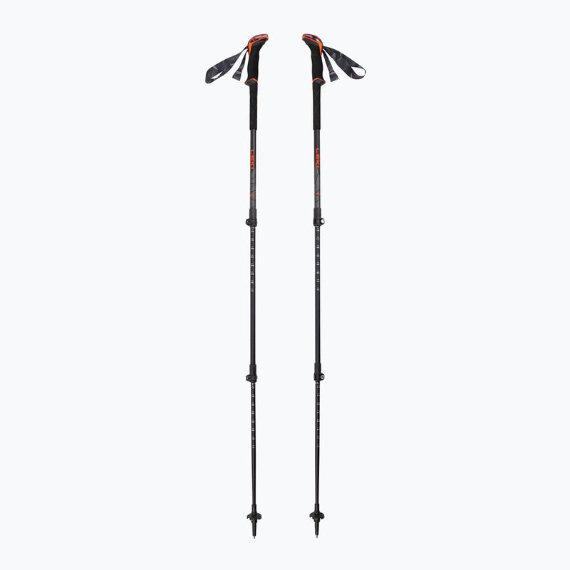 LEKI Makalu bright red/black/dark anthracite trekking poles