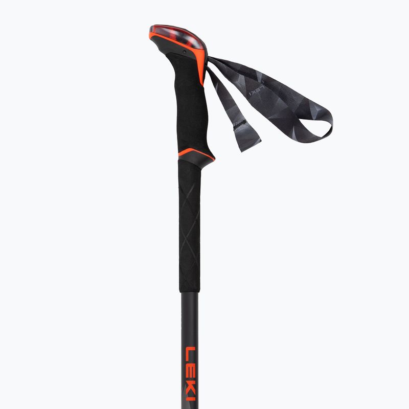 LEKI Makalu bright red/black/dark anthracite trekking poles 3