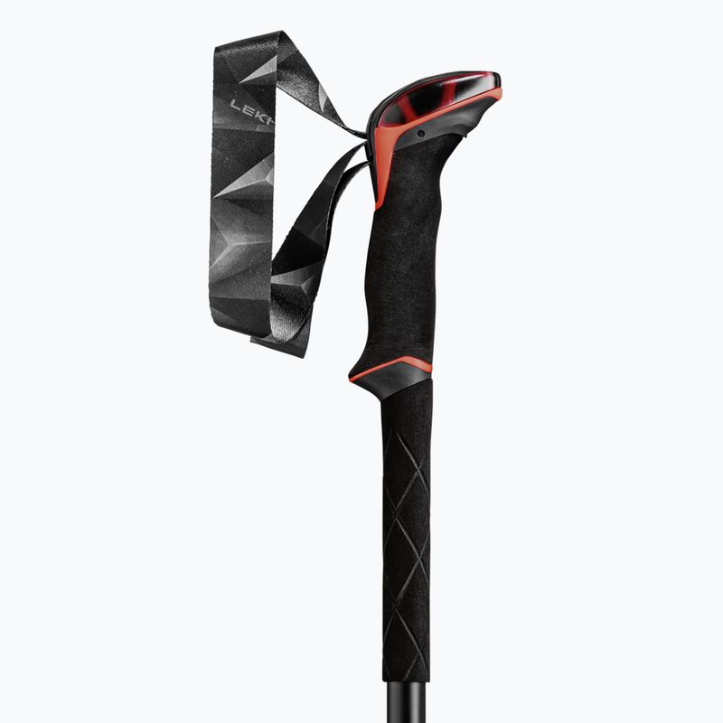LEKI Makalu bright red/black/dark anthracite trekking poles 8