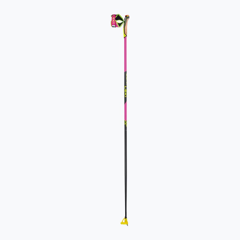 LEKI PRC 750 cross-country ski pole neon pink/ neon yellow/ black