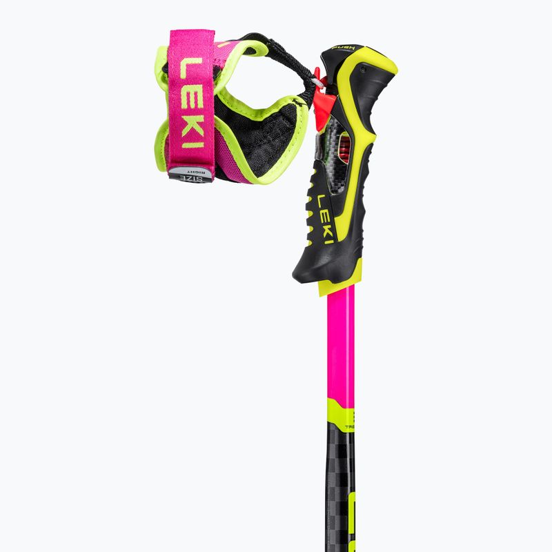 Ski poles LEKI WCR TBS SL 3D neon pink/black/neon yellow 3