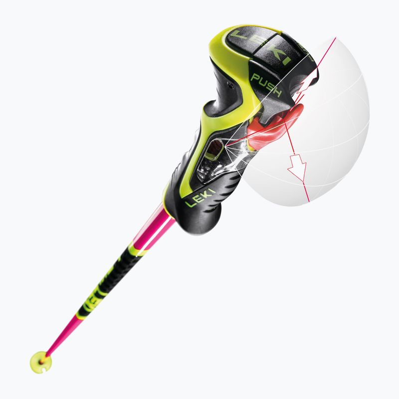 Ski poles LEKI WCR TBS SL 3D neon pink/black/neon yellow 7