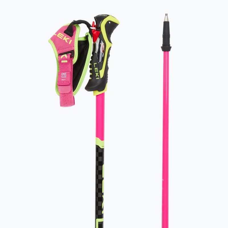 Ski poles LEKI Venom SL 3D neon pink/black/neon yellow 3