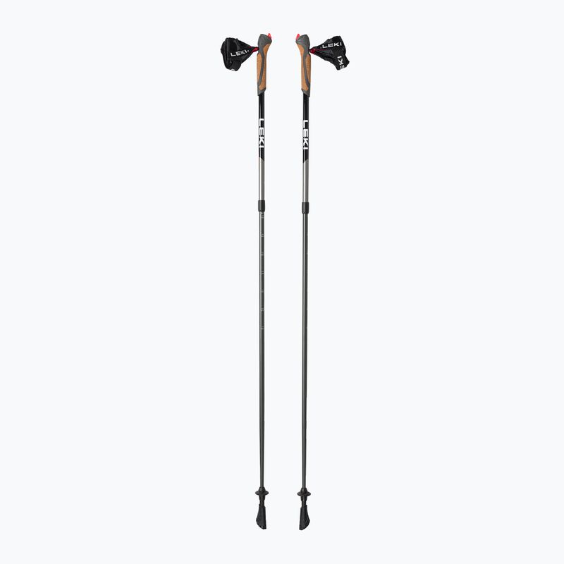 LEKI Spin nordic walking poles black and silver 65326161