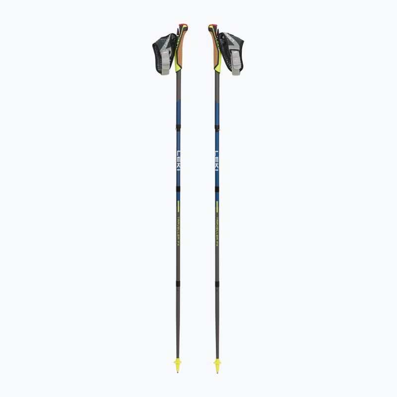 LEKI Traveller FX.One Carbon nordic walking poles navy blue and silver 65325821110