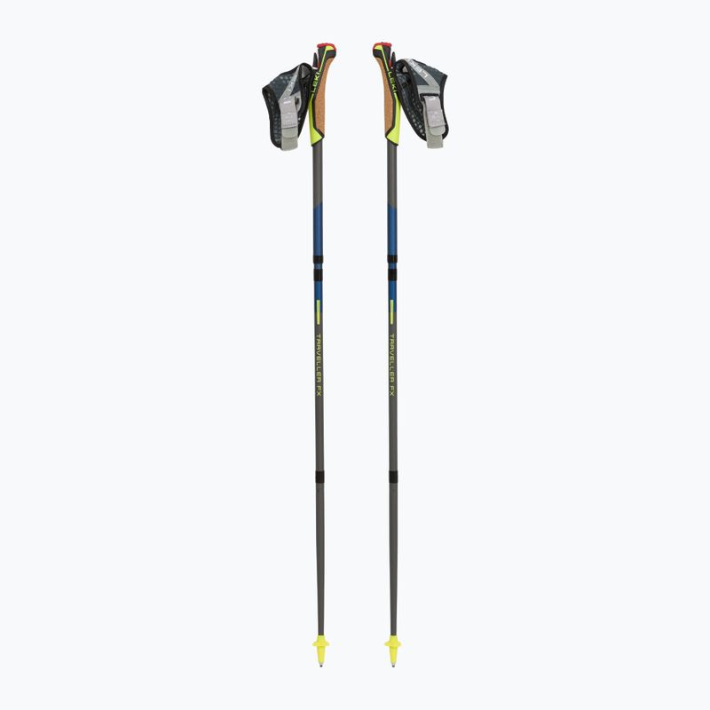 LEKI Traveller FX.One Carbon nordic walking poles navy blue and silver 65325821110 5