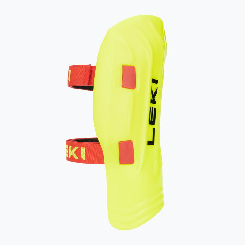 LEKI Worldcup Pro Junior children's shin guards neon 3