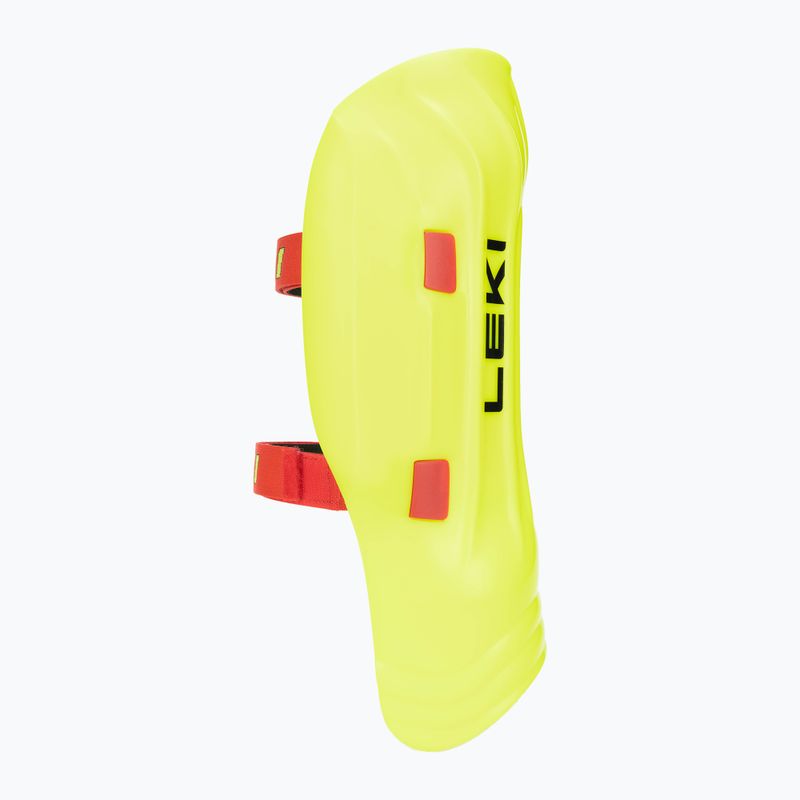 LEKI Worldcup Pro neon shin guards 2