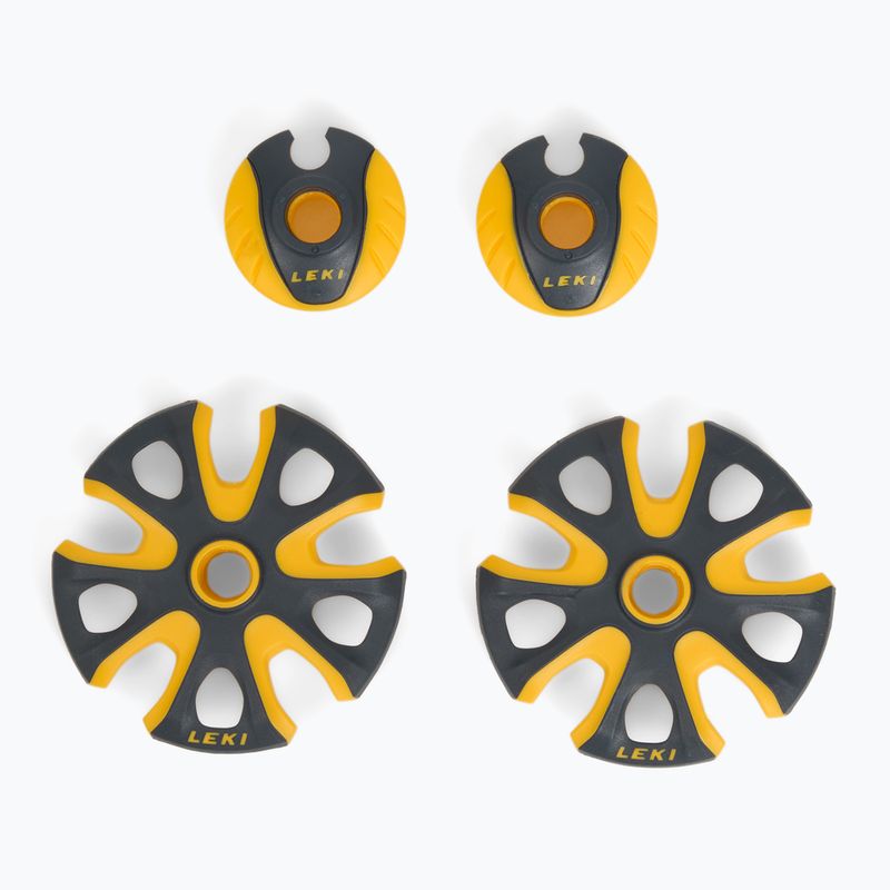 LEKI Spitfire 3D ski pole denim blue/ aegean blue/ mustard yellow 6