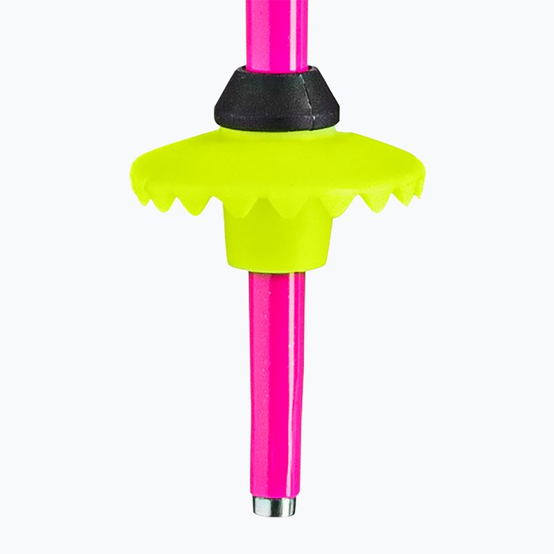 LEKI Racing children's ski poles neon pink/ black/ neon yellow 4