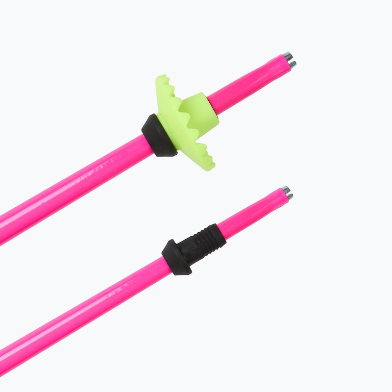 LEKI Racing children's ski poles neon pink/ black/ neon yellow 5