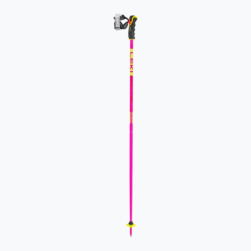 Ski poles LEKI Spitfire 3D neon magenta/neon yellow/berry 2