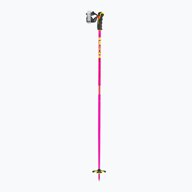 Ski poles LEKI Spitfire 3D neon magenta/neon yellow/berry 3