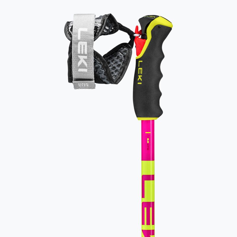 Ski poles LEKI Spitfire 3D neon magenta/neon yellow/berry 4