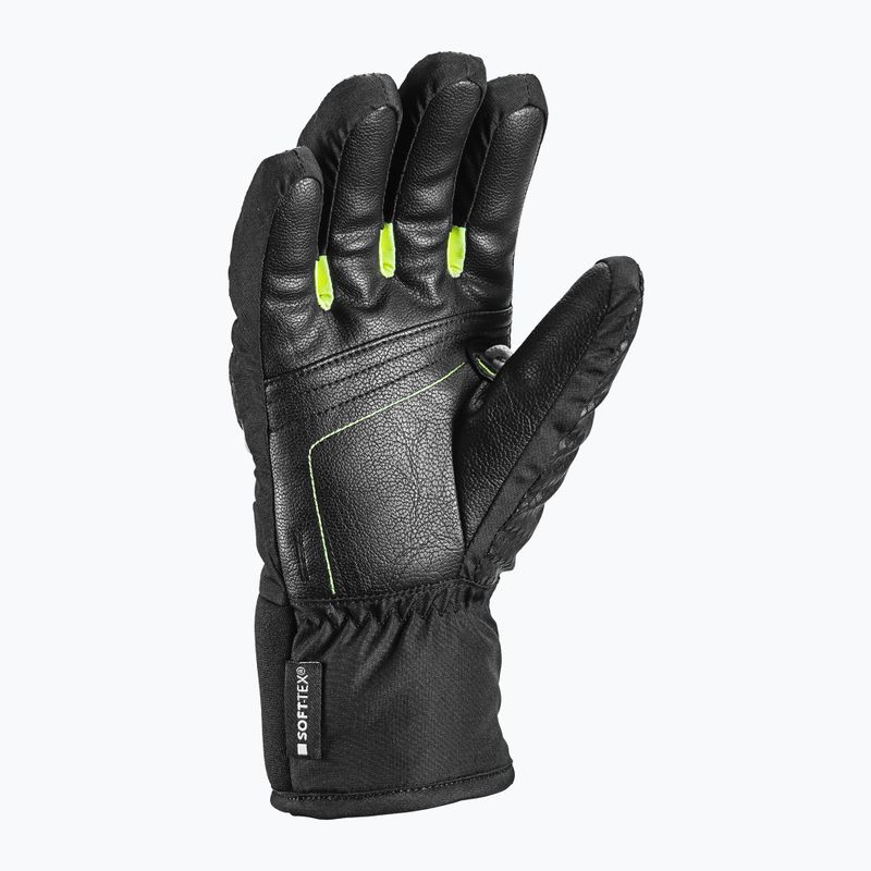 LEKI WCR Team 3D Junior ski gloves black ice/lemon 7