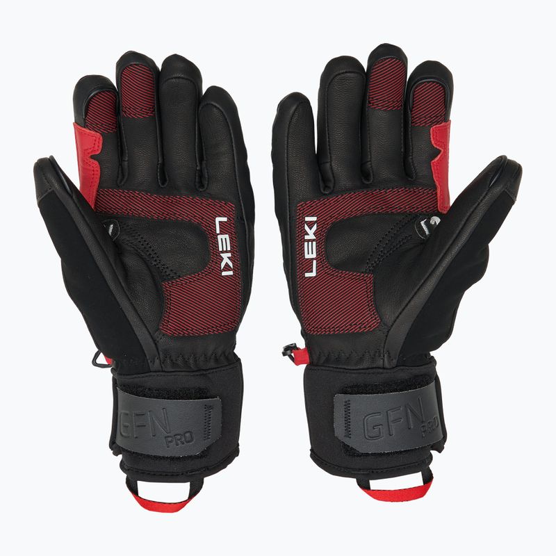 LEKI Griffin Pro 3D black/ red/ white men's ski glove 2