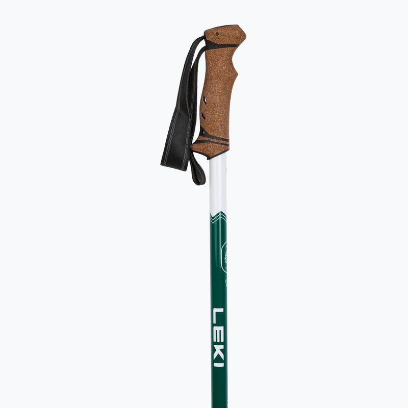 LEKI Trail green/white trekking poles 2