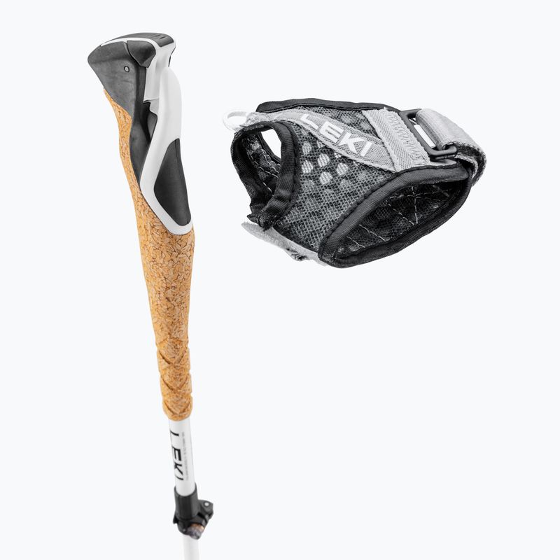 LEKI Cross Trail FX Superlite white/bright red/black trekking poles 5